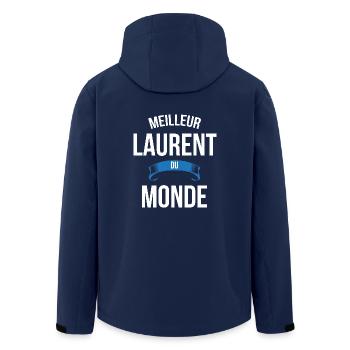 Meilleur Laurent du monde homme - Veste softshell homme en polyester recyclé Stanley/Stella - marine - Dos - AI Model Male 185 light (185cm)
