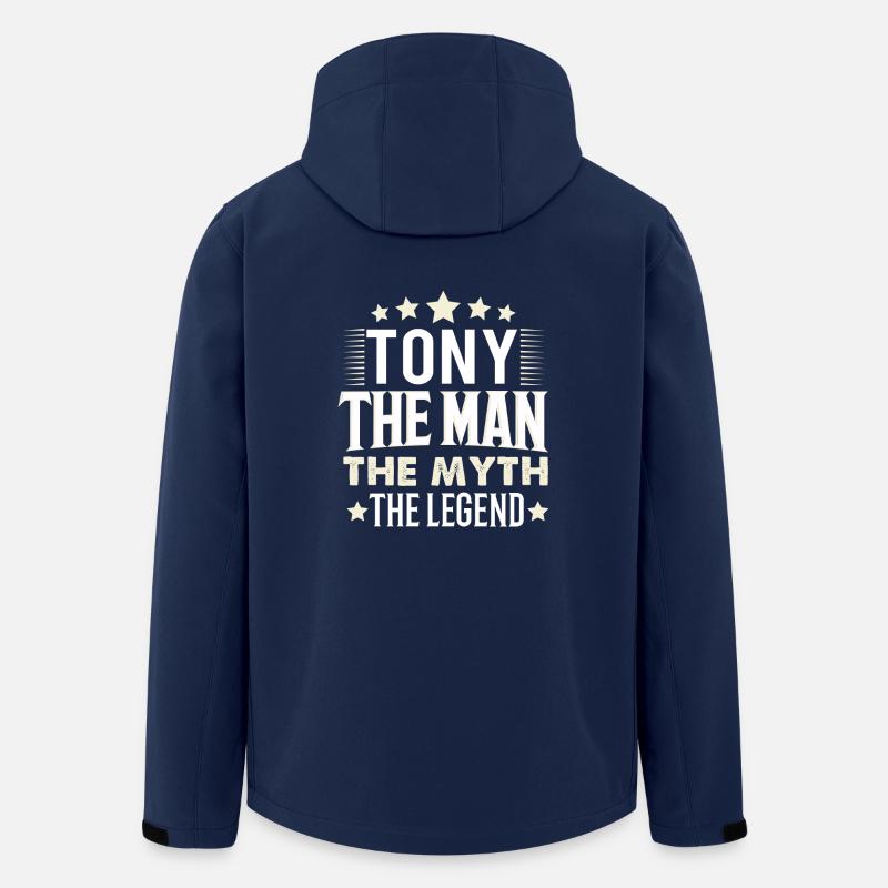 Tony - Recycelte Männer Softshell-Jacke von Stanley/Stella - Navy
