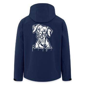 RHODESIAN RIDGEBACK Hunde Portrait Wilsigns - Recycelte Männer Softshell-Jacke von Stanley/Stella - Navy - Hinten - AI Model Male 185 light (185cm)
