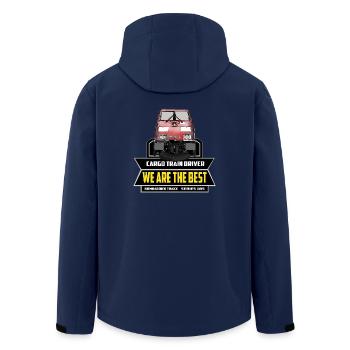 Chauffeur de train de fret - Zugführer Baureihe 185 - Veste softshell homme en polyester recyclé Stanley/Stella - marine - Dos - AI Model Male 185 light (185cm)