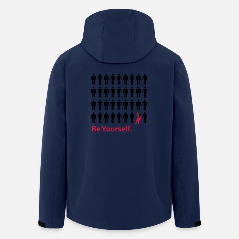 Soyez vous-même - Veste softshell homme en polyester recyclé Stanley/Stella - marine