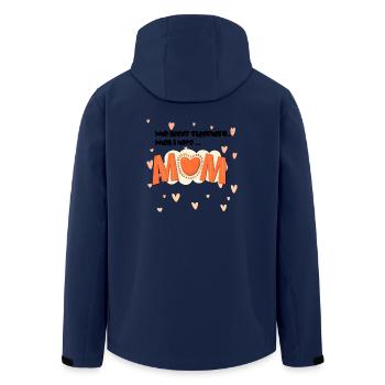 mama - Recycelte Männer Softshell-Jacke von Stanley/Stella - Navy - Hinten - AI Model Male 185 light (185cm)