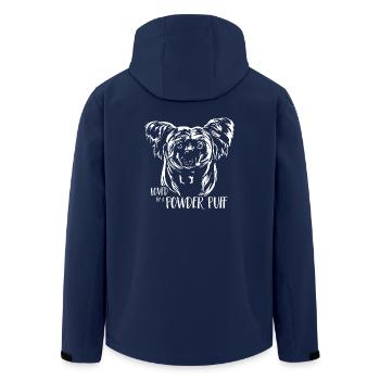 POWDER PUFF Chien Dire Chiens Dire Chiens - Veste softshell homme en polyester recyclé Stanley/Stella - marine - Dos - AI Model Male 185 light (185cm)