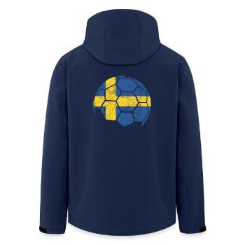 Suède Ballon de football Football - Veste softshell homme en polyester recyclé Stanley/Stella - marine - Dos - AI Model Male 185 light (185cm)