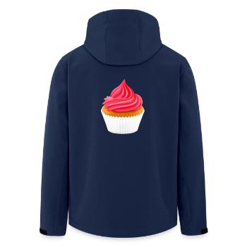 cupcake muffin cake cake baking bakery22 - Men’s Recycled Softshell Jacket by Stanley/Stella - navy - Back - AI Model Male 185 light (185cm)