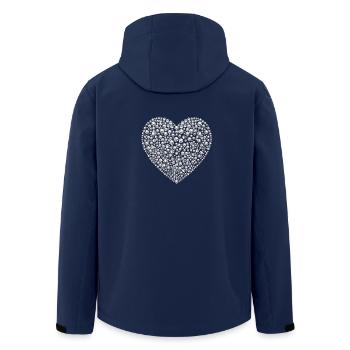 coeur diamant - Veste softshell homme en polyester recyclé Stanley/Stella - marine - Dos - AI Model Male 185 light (185cm)