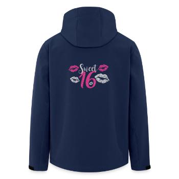 Sweet 16 sixten - Recycelte Männer Softshell-Jacke von Stanley/Stella - Navy - Hinten - AI Model Male 185 light (185cm)
