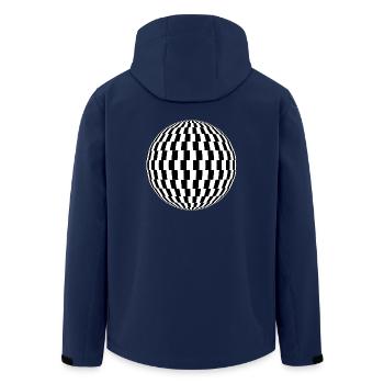 Kugel Abstrakt Formen Geschenk Geschenkidee - Recycelte Männer Softshell-Jacke von Stanley/Stella - Navy - Hinten - AI Model Male 185 light (185cm)