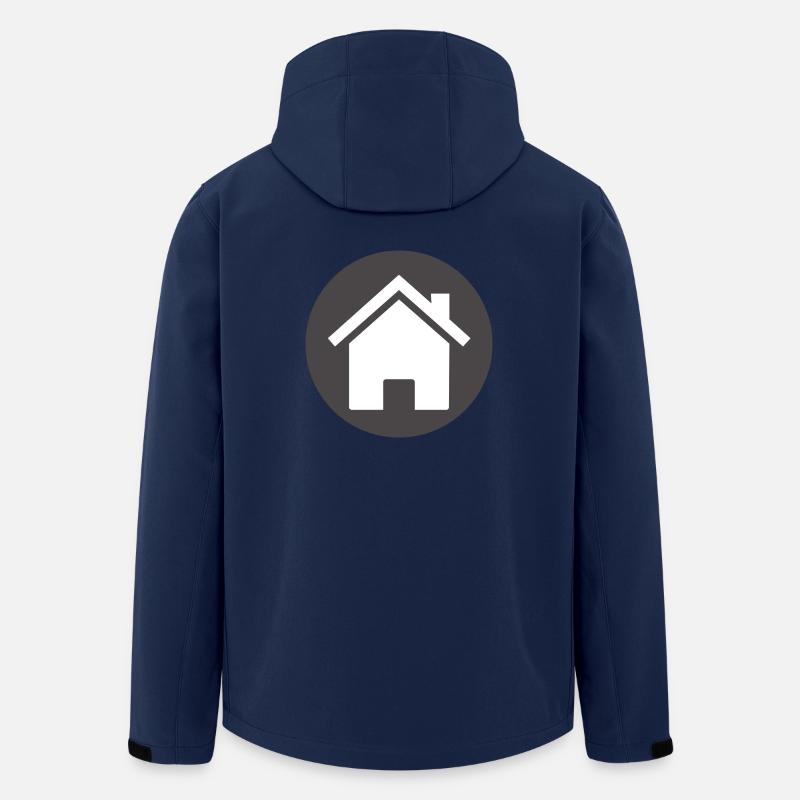 construction de maisons maison maison architecture gebaeude206 - Veste softshell homme en polyester recyclé Stanley/Stella - marine