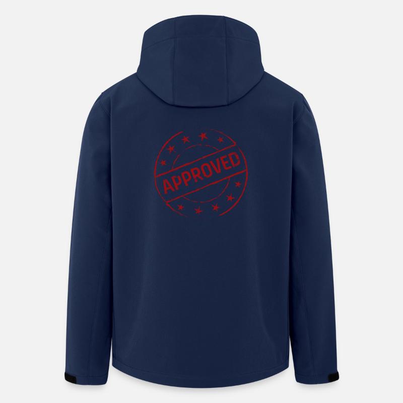 Approved Symbol Geschenk Geschenkidee - Recycelte Männer Softshell-Jacke von Stanley/Stella - Navy
