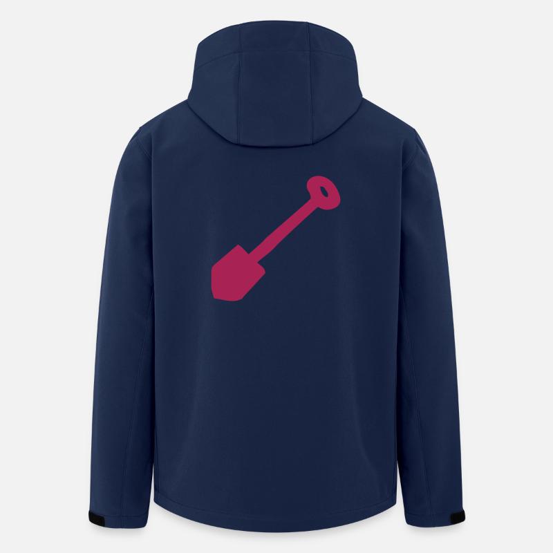Schaufel bzw. Schippe für Kinder - Recycelte Männer Softshell-Jacke von Stanley/Stella - Navy