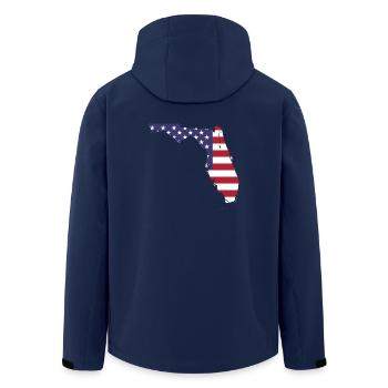 FLORIDA Shirt - Recycelte Männer Softshell-Jacke von Stanley/Stella - Navy - Hinten - AI Model Male 185 light (185cm)