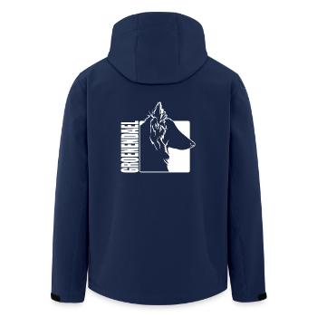 Groenendael Profil Chiens Chien Wilsigns - Veste softshell homme en polyester recyclé Stanley/Stella - marine - Dos - AI Model Male 185 light (185cm)