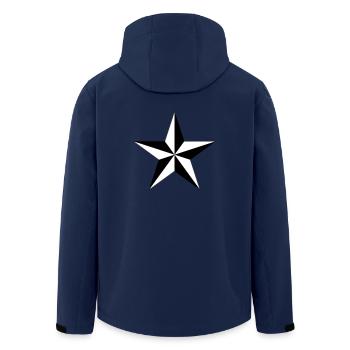 nautical star - Recycelte Männer Softshell-Jacke von Stanley/Stella - Navy - Hinten - AI Model Male 185 light (185cm)