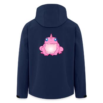 Grenouille avec corne - Veste softshell homme en polyester recyclé Stanley/Stella - marine - Dos - AI Model Male 185 light (185cm)