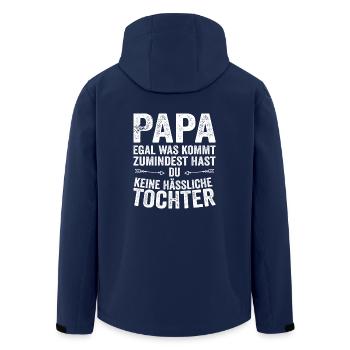 Dad Father Daughter Father's Day - Men’s Recycled Softshell Jacket by Stanley/Stella - navy - Back - AI Model Male 185 light (185cm)