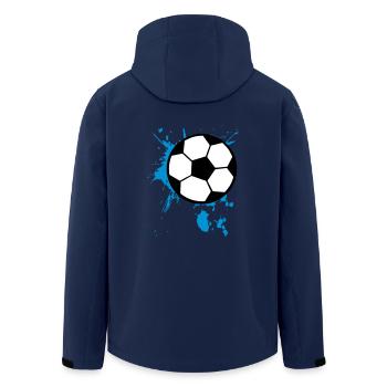 Fußball Splash 3c - Recycelte Männer Softshell-Jacke von Stanley/Stella - Navy - Hinten - AI Model Male 185 light (185cm)