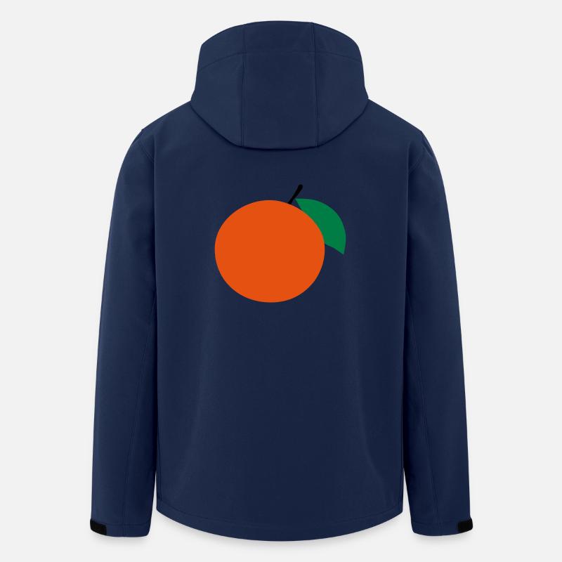 Orange - Recycelte Männer Softshell-Jacke von Stanley/Stella - Navy