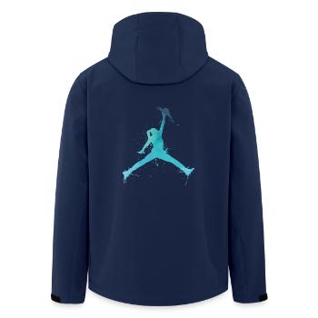 Volley-ball Beach Volley cadeau - Veste softshell homme en polyester recyclé Stanley/Stella - marine - Dos - AI Model Male 185 light (185cm)