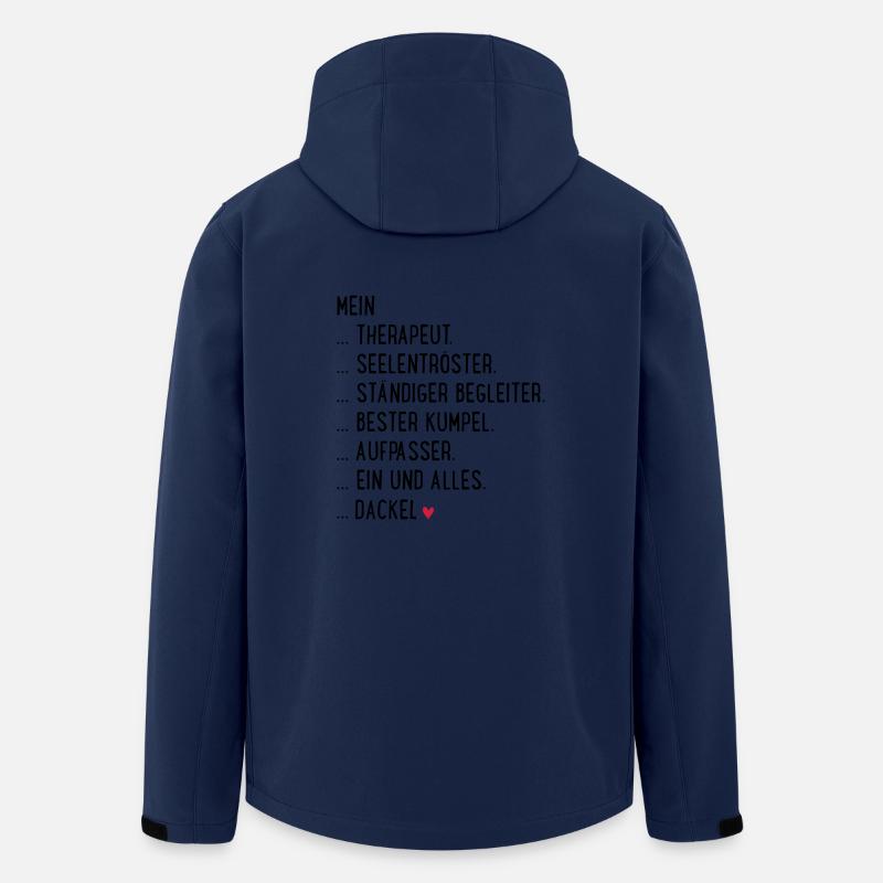 Dackel - Recycelte Männer Softshell-Jacke von Stanley/Stella - Navy