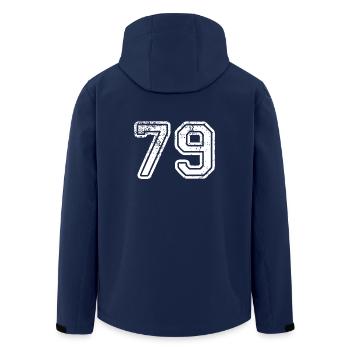 79 - Veste softshell homme en polyester recyclé Stanley/Stella - marine - Dos - AI Model Male 185 light (185cm)
