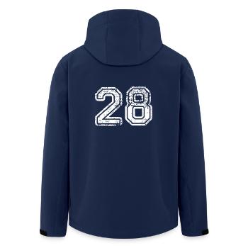 28 - Veste softshell homme en polyester recyclé Stanley/Stella - marine - Dos - AI Model Male 185 light (185cm)