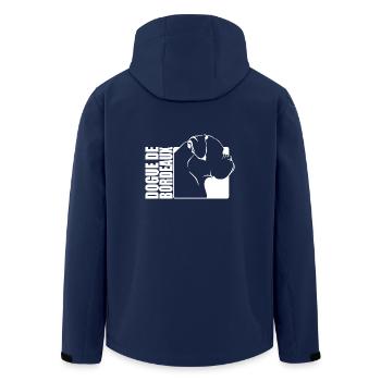 Dogue de Bordeaux Profil Hunde Hund Wilsigns - Recycelte Männer Softshell-Jacke von Stanley/Stella - Navy - Hinten - AI Model Male 185 light (185cm)