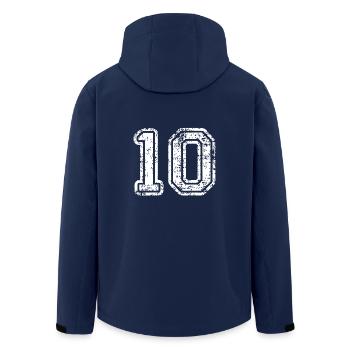 10 - Veste softshell homme en polyester recyclé Stanley/Stella - marine - Dos - AI Model Male 185 light (185cm)