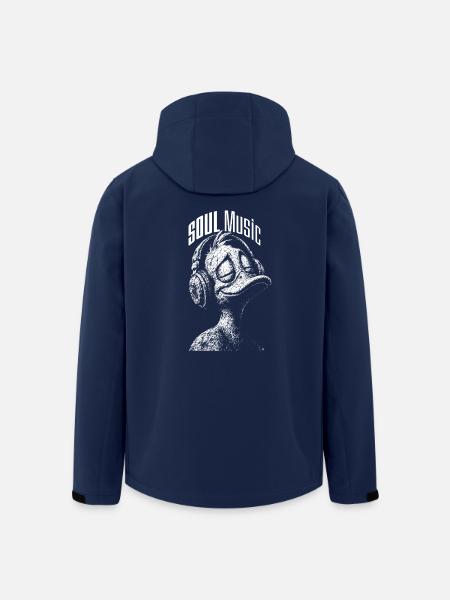 Soul Music Duck - Recycelte Männer Softshell-Jacke von Stanley/Stella - Navy