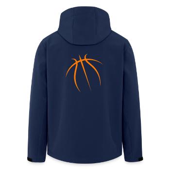 basket-cadeau joueur de basket-ball joueur de basket-ball - Veste softshell homme en polyester recyclé Stanley/Stella - marine - Dos - AI Model Male 185 light (185cm)