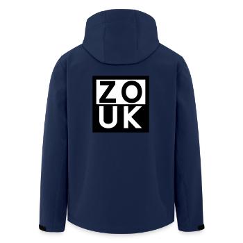 ZOUK -Zouk Dance Fashion - Men’s Recycled Softshell Jacket by Stanley/Stella - navy - Back - AI Model Male 185 light (185cm)