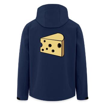 cheese - Men’s Recycled Softshell Jacket by Stanley/Stella - navy - Back - AI Model Male 185 light (185cm)