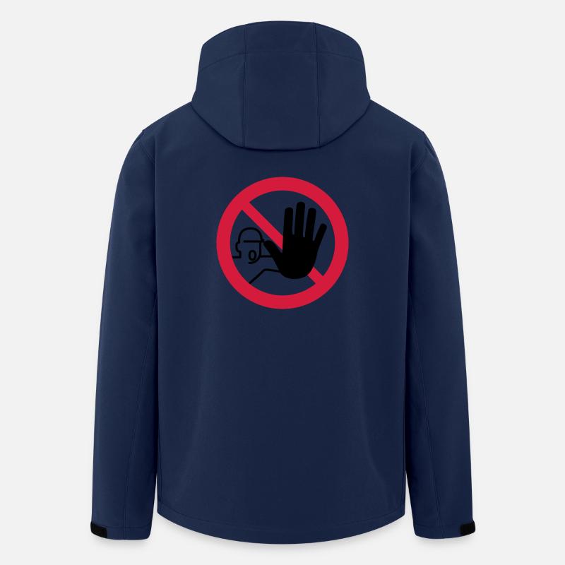 signs do not enter - Men’s Recycled Softshell Jacket by Stanley/Stella - navy