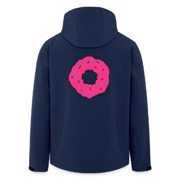 Pink Donut - Recycelte Männer Softshell-Jacke von Stanley/Stella - Navy - Hinten - AI Model Male 185 light (185cm)