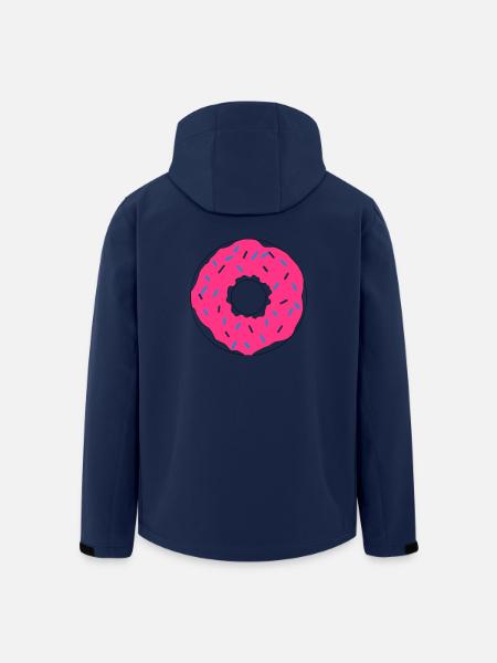 rose Donut - Veste softshell homme en polyester recyclé Stanley/Stella - marine