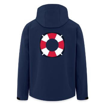 Treetanic lifebuoy - Veste softshell homme en polyester recyclé Stanley/Stella - marine - Dos - AI Model Male 185 light (185cm)