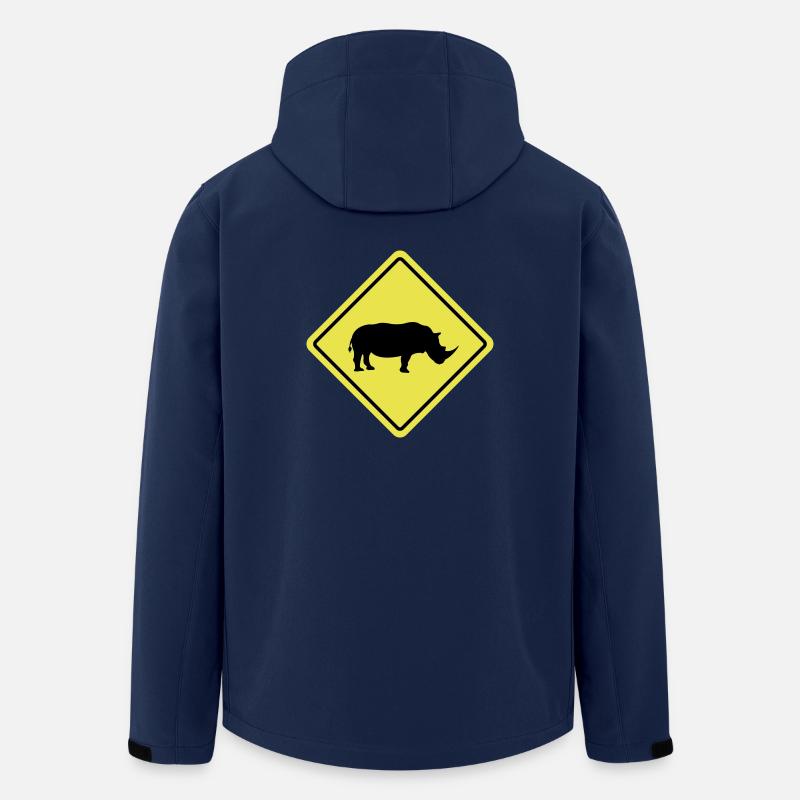 Nashorn - Recycelte Männer Softshell-Jacke von Stanley/Stella - Navy