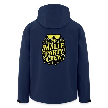 Malle Party Crew Mallorca - Recycelte Männer Softshell-Jacke von Stanley/Stella - Navy - Hinten - AI Model Male 185 light (185cm)