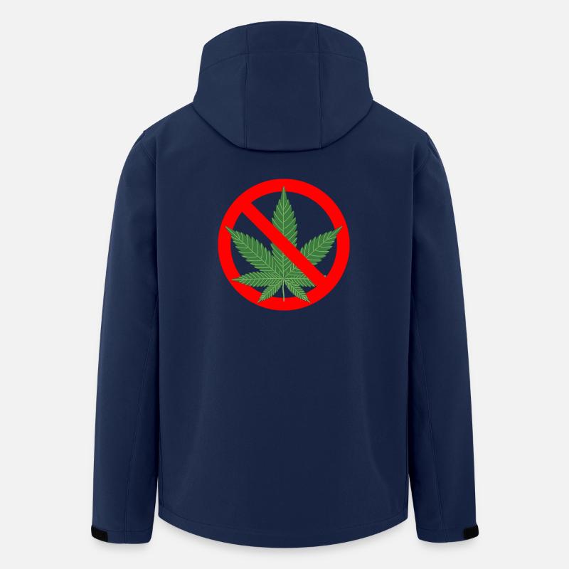 Aucune interdiction de cannabis - Veste softshell homme en polyester recyclé Stanley/Stella - marine