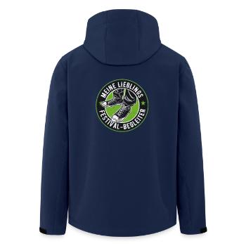 MEIN LIEBLINGS FESTIVAL BEGLEITER - Recycelte Männer Softshell-Jacke von Stanley/Stella - Navy - Hinten - AI Model Male 185 light (185cm)