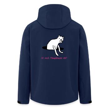 Ist noch Pampelmuse da? - Recycelte Männer Softshell-Jacke von Stanley/Stella - Navy - Hinten - AI Model Male 185 light (185cm)