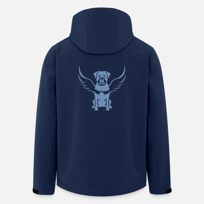 Rottweiler Aile d’ange Silhouette - Veste softshell homme en polyester recyclé Stanley/Stella - marine