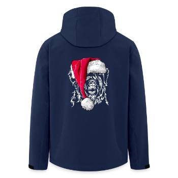 BOUVIER DES FLANDRES Christmas present - Men’s Recycled Softshell Jacket by Stanley/Stella - navy - Back - AI Model Male 185 light (185cm)
