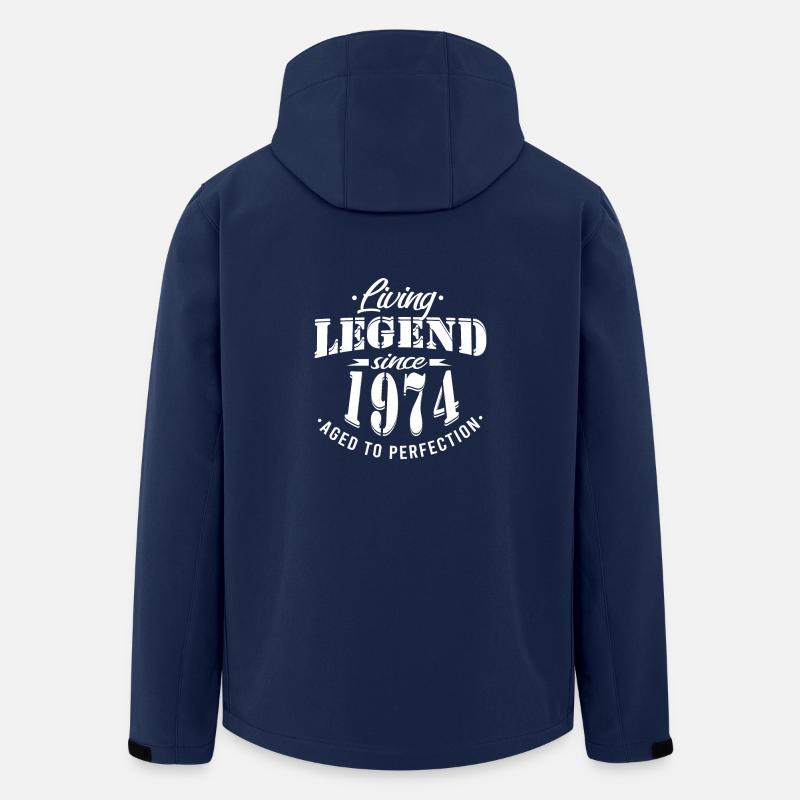 Living legend since 1974 - Men’s Recycled Softshell Jacket by Stanley/Stella - navy