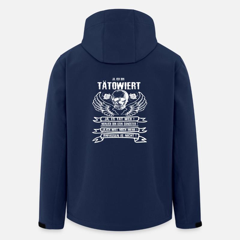 tatoué - Veste softshell homme en polyester recyclé Stanley/Stella - marine