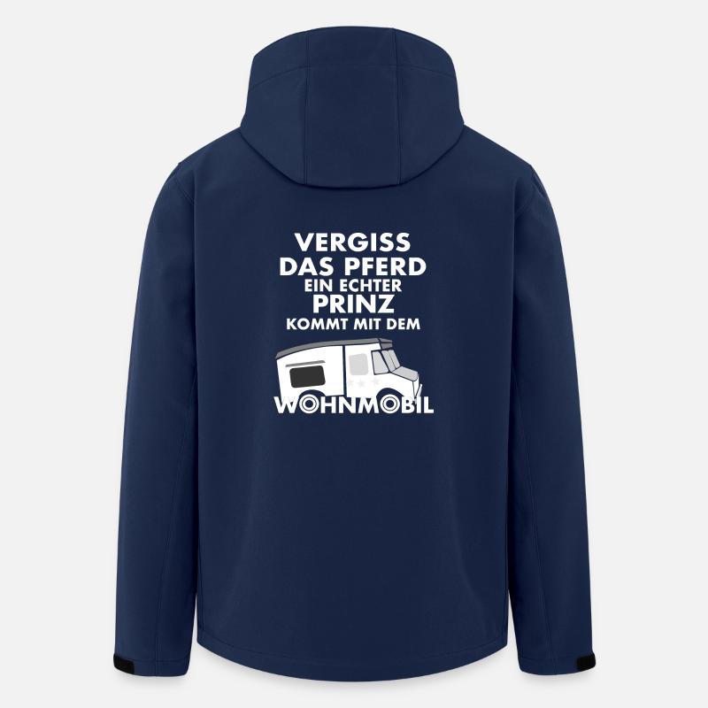 Vergiss das Pferd - Prinz kommt mit Wohnmobil - Recycelte Männer Softshell-Jacke von Stanley/Stella - Navy