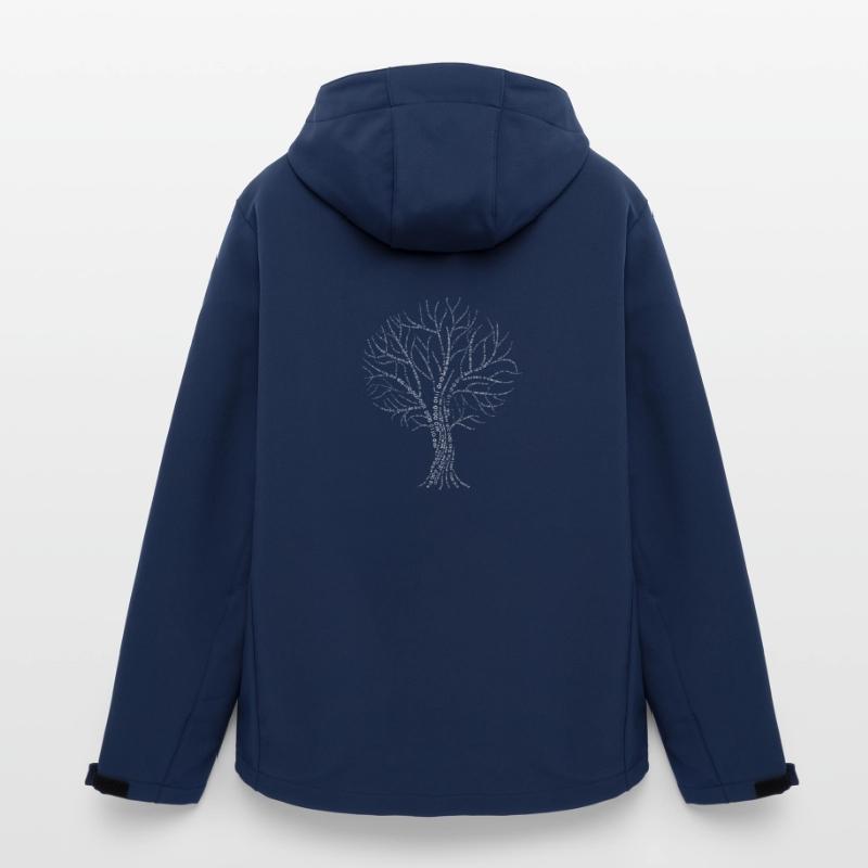 Binary Tree Zero One Code Gift Branch Branch Men’s Recycled Softshell Jacket by Stanley/Stella