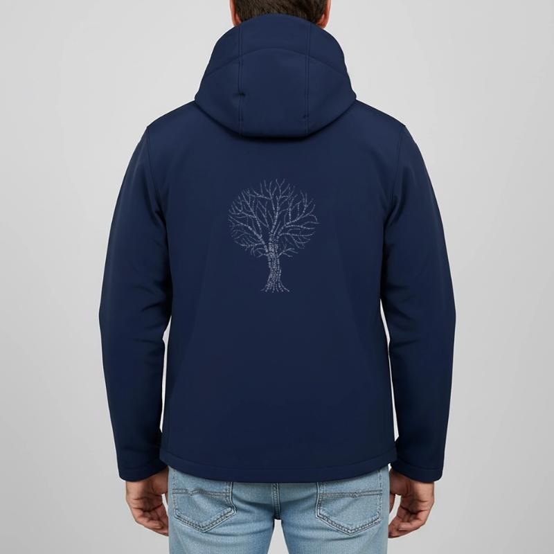 Binärer Baum Null Eins Code Geschenk Ast Zweig Recycelte Männer Softshell-Jacke von Stanley/Stella