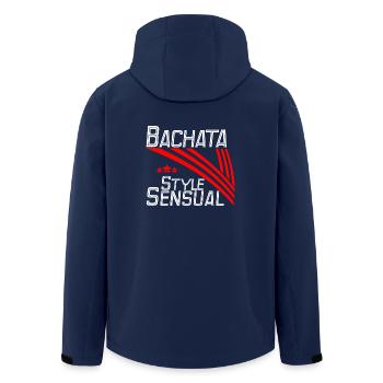 style Bachata Sensuel - Pro Dance Edition - Veste softshell homme en polyester recyclé Stanley/Stella - marine - Dos - AI Model Male 185 light (185cm)