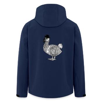 Dodo mit Hut - Recycelte Männer Softshell-Jacke von Stanley/Stella - Navy - Hinten - AI Model Male 185 light (185cm)